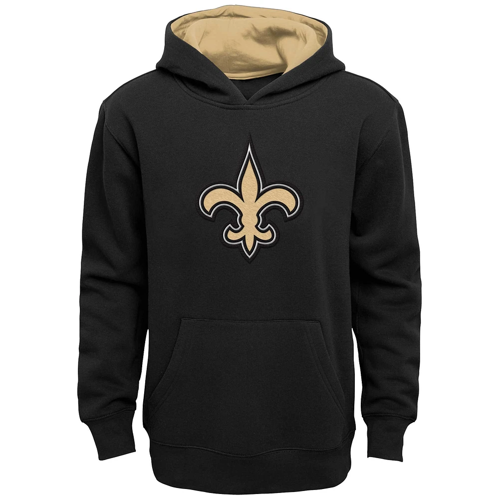 Youth Black New Orleans Saints Prime Pullover Hoodie