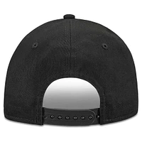 Youth New Era Black New Orleans Saints Outline 9FORTY Adjustable Hat