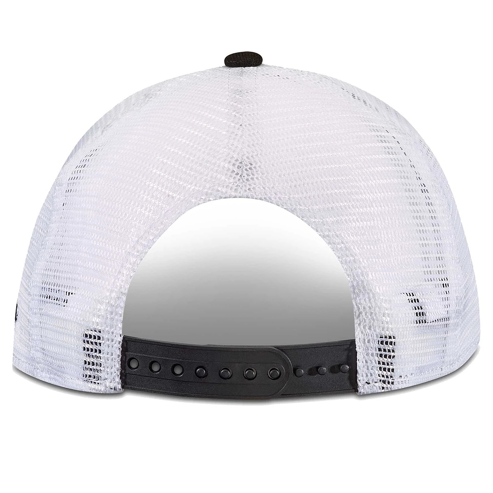 Youth New Era Black New Orleans Saints Tear 9FIFTY Trucker Snapback Hat