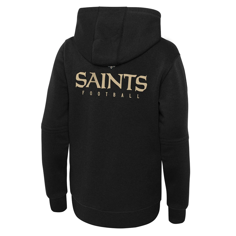 Youth Nike Black New Orleans Saints Club Fleece Pullover Hoodie