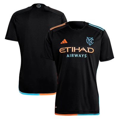 Maillot adidas noir New York City FC 2024 Réplique du kit 24/7 pour homme