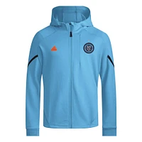 Men's adidas Sky Blue New York City FC 2024 Anthem Travel Raglan Sleeve Full-Zip Jacket