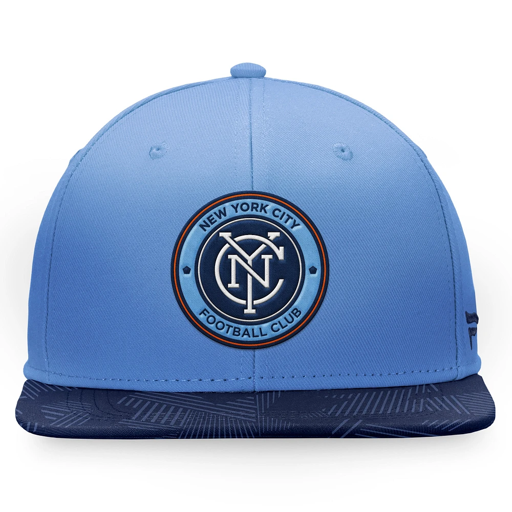 Men's Fanatics Sky Blue New York City FC Iconic Defender Snapback Hat
