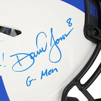 Darren Waller New York Giants Autographed Riddell Lunar Eclipse Speed Authentic Helmet with "Go Big Blue!" Inscription