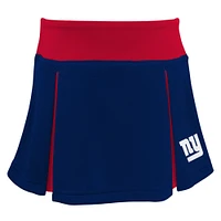 Girls Toddler Royal New York Giants Spirit Cheer Two-Piece Cheerleader Set with Bloomers