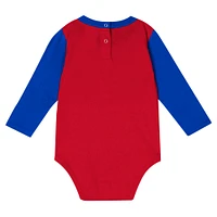 Ensemble body à manches longues et pantalon pour bébé Royal New York Giants Double Up