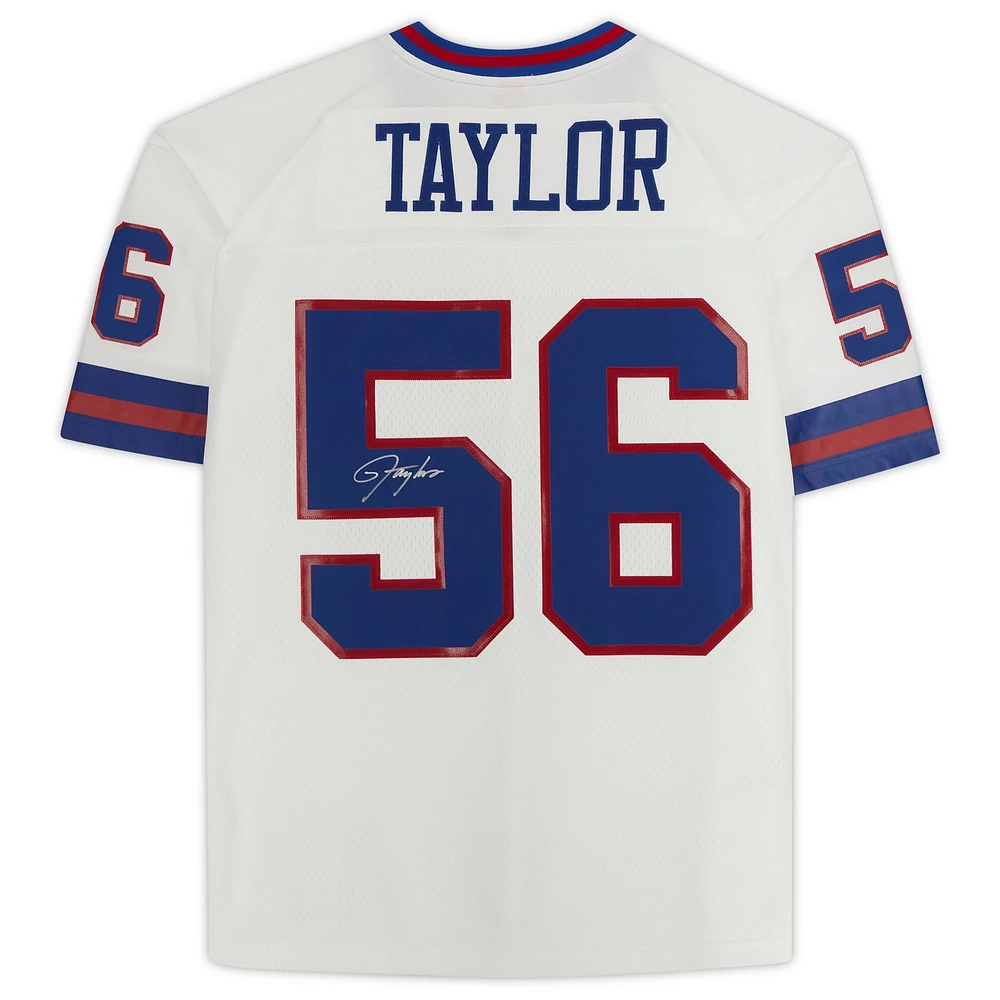 Lawrence Taylor New York Giants Autographed White Mitchell & Ness Replica Jersey