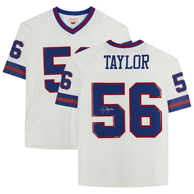 Lawrence Taylor New York Giants Autographed White Mitchell & Ness Replica Jersey