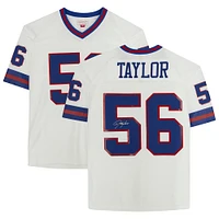 Lawrence Taylor New York Giants Autographed White Mitchell & Ness Replica Jersey