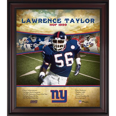 Lawrence Taylor New York Giants Framed 15" x 17" Hall of Fame Career Profile