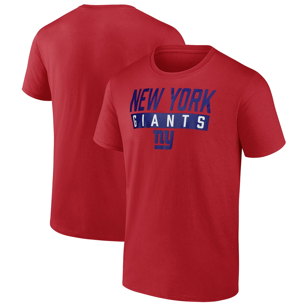 Men's Fanatics Red New York Giants T-Shirt