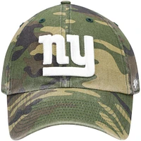 Men's '47 Camo New York Giants Woodland Logo Clean Up Adjustable Hat