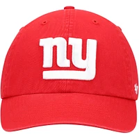 Men's '47 Red New York Giants Secondary Clean Up Adjustable Hat