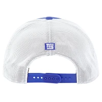 Men's '47 Royal/White New York Giants Downburst Relaxed Hitch Trucker Adjustable Hat