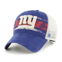 Men's '47 Royal/White New York Giants Interlude MVP Trucker Snapback Hat