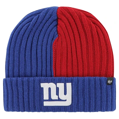 Bonnet en tricot à revers Fracture '47 Royal New York Giants pour hommes