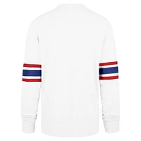 Men's '47 White New York Giants Gridiron Premier Brex Long Sleeve T-Shirt