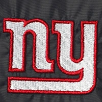 Men's Dunbrooke Black New York Giants Coaches Classic Raglan Full-Snap Windbreaker Jacket