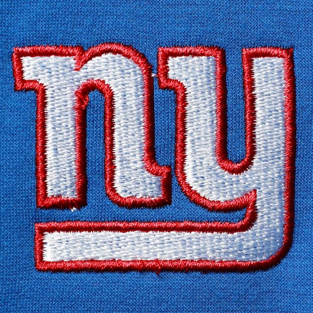 Sweat à capuche raglan Dunbrooke Royal New York Giants Shag Tri-Blend Full-Zip pour homme