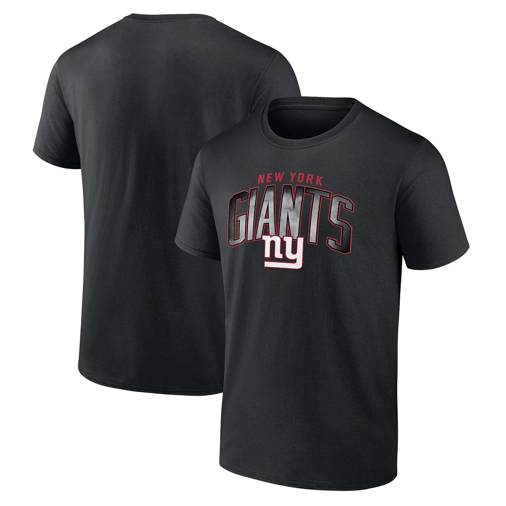 Men's Fanatics Black New York Giants Arch Smoke T-Shirt