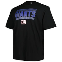 Men's Fanatics Black New York Giants Big & Tall Pop T-Shirt