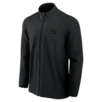 Men's Fanatics Black New York Giants Front Office Micro Tonal Full-Zip Jacket