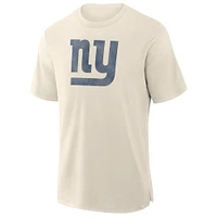 Men's Fanatics  Cream New York Giants Slub T-Shirt