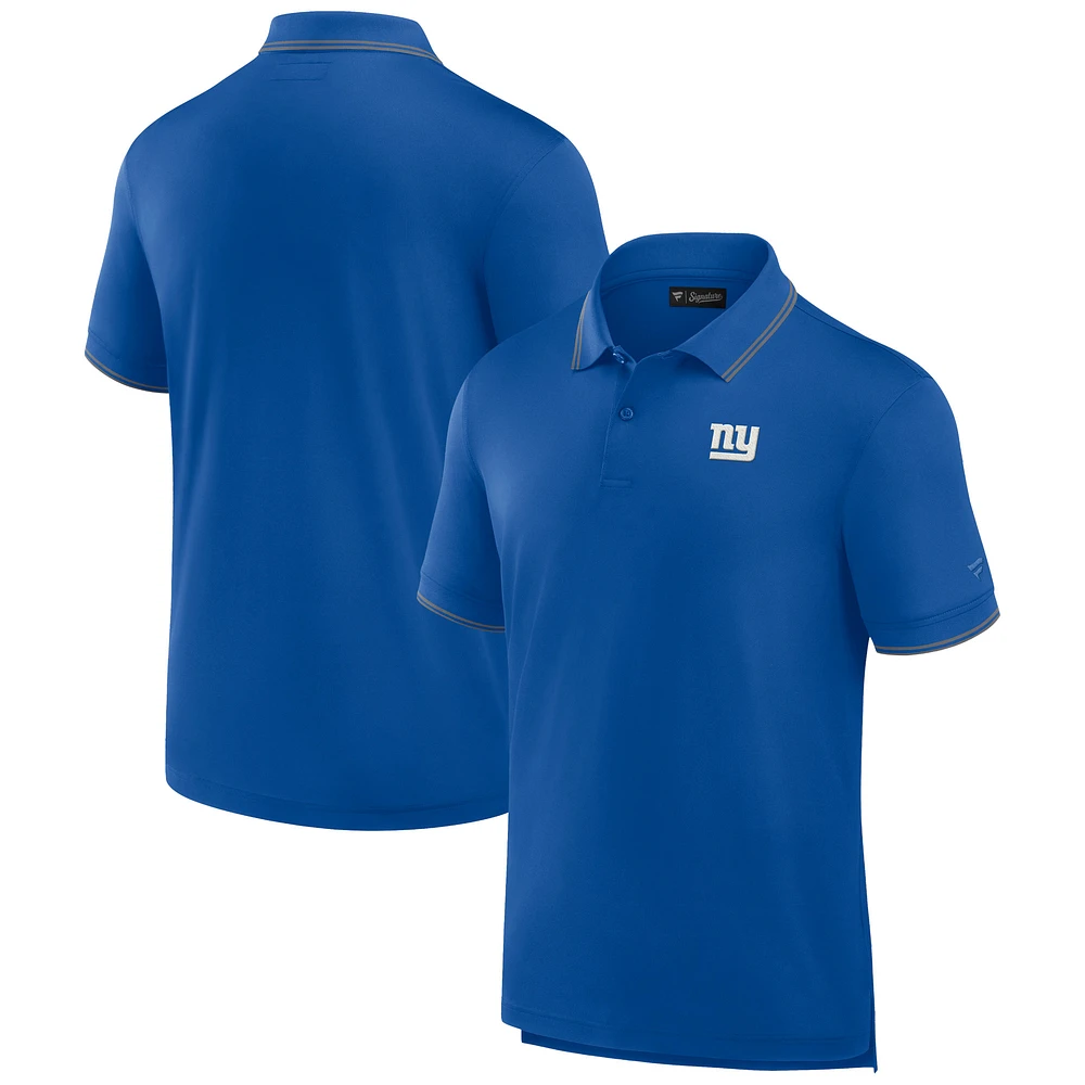 Men's Fanatics Royal New York Giants Front Office Pique Polo