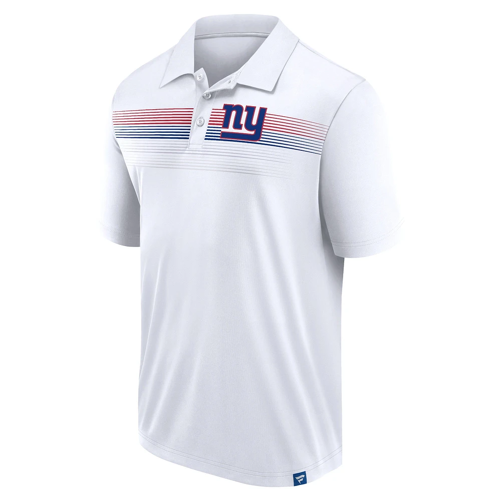 Men's Fanatics White New York Giants Big & Tall Sublimated Polo