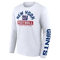 Men's Fanatics White New York Giants Long Sleeve T-Shirt