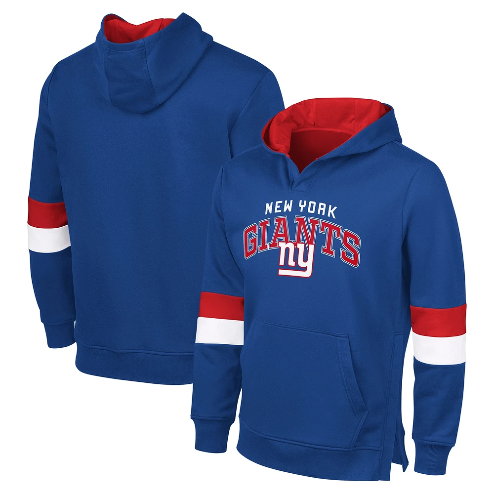 Sweat à capuche adaptatif G-III Sports by Carl Banks pour homme, bleu royal/rouge, New York Giants
