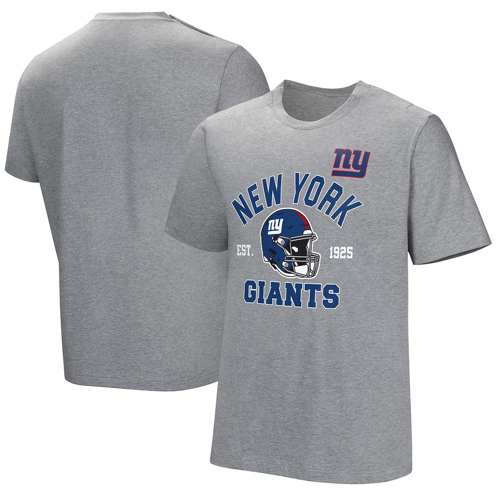 Men's Gray New York Giants Tackle Adaptive T-Shirt