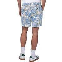 Men's Margaritaville Royal New York Giants Sandwashed Monstera Print Amphib Shorts
