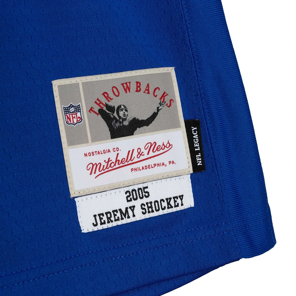 Men's Mitchell & Ness Jeremy Shockey Royal New York Giants Legacy Replica Jersey