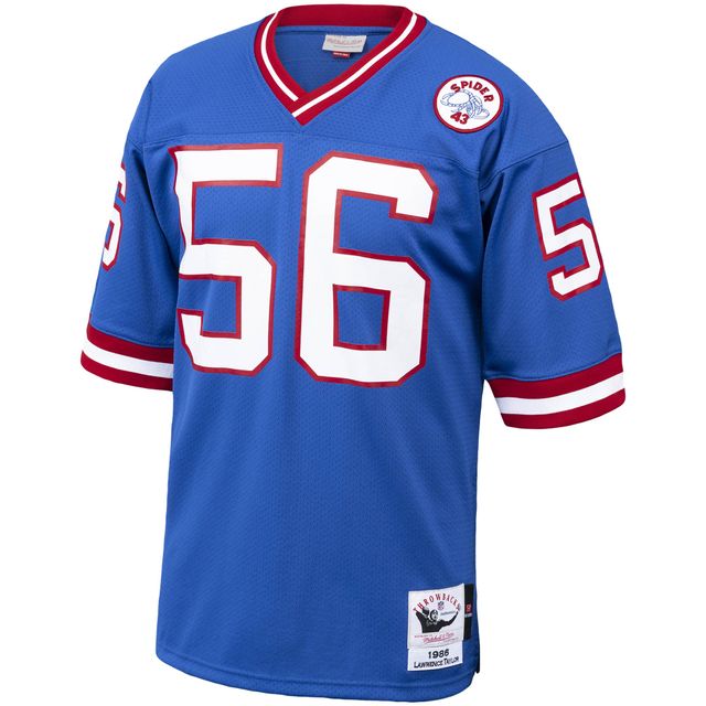 Maillot de joueur retraité authentique Mitchell & Ness Lawrence Taylor Royal New York Giants 1986 pour hommes