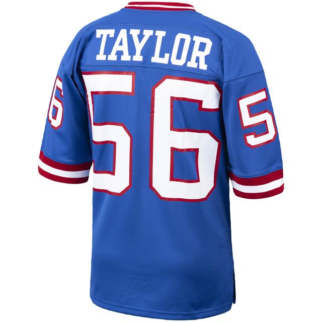 Maillot de joueur retraité authentique Mitchell & Ness Lawrence Taylor Royal New York Giants 1986 pour hommes