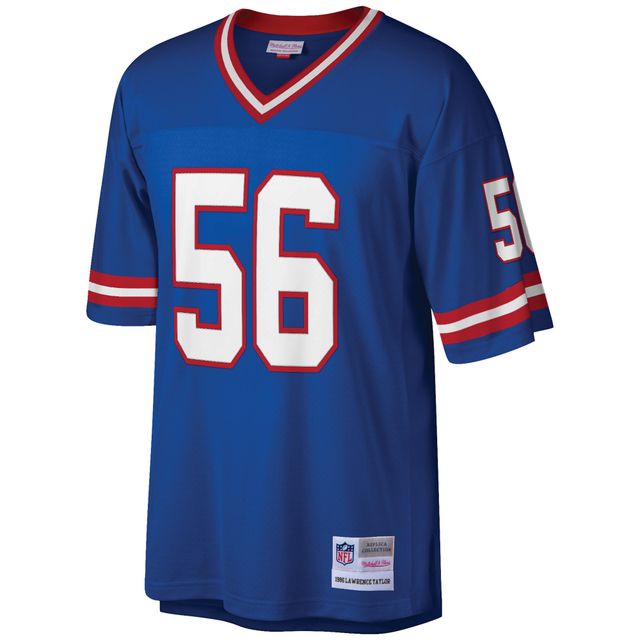 Maillot réplique de joueur retraité Mitchell & Ness Lawrence Taylor Royal New York Giants Big Tall 1986 pour hommes