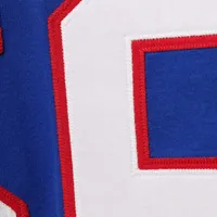 Mitchell & Ness Lawrence Taylor Royal New York Giants Throwback Nom et numéro du joueur retraité Haut à manches longues