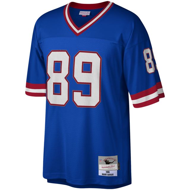 Maillot Mitchell & Ness Mark Bavaro Royal New York Giants Legacy pour homme