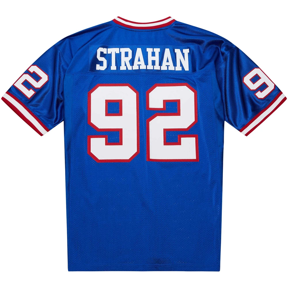 Maillot de joueur retraité authentique Mitchell & Ness Michael Strahan Royal New York Giants 1993 pour hommes