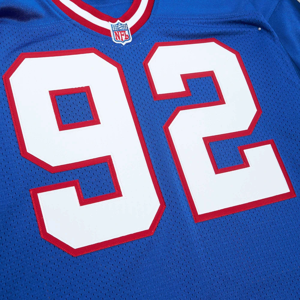 Maillot de joueur retraité authentique Mitchell & Ness Michael Strahan Royal New York Giants 1993 pour hommes
