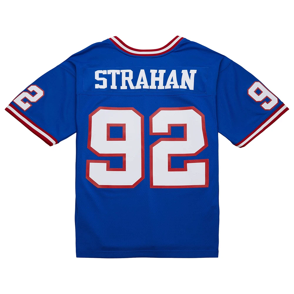 Men's Mitchell & Ness Michael Strahan Royal New York Giants 1993 Legacy Replica Jersey