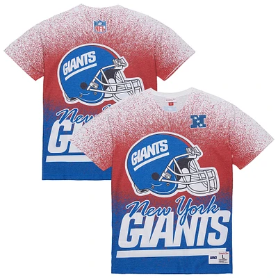 T-shirt blanc Mitchell & Ness avec logo vintage New York Giants Team Burst pour homme