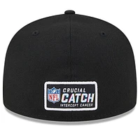 Men's New Era  Black York Giants 2023 NFL Crucial Catch 59FIFTY Fitted Hat
