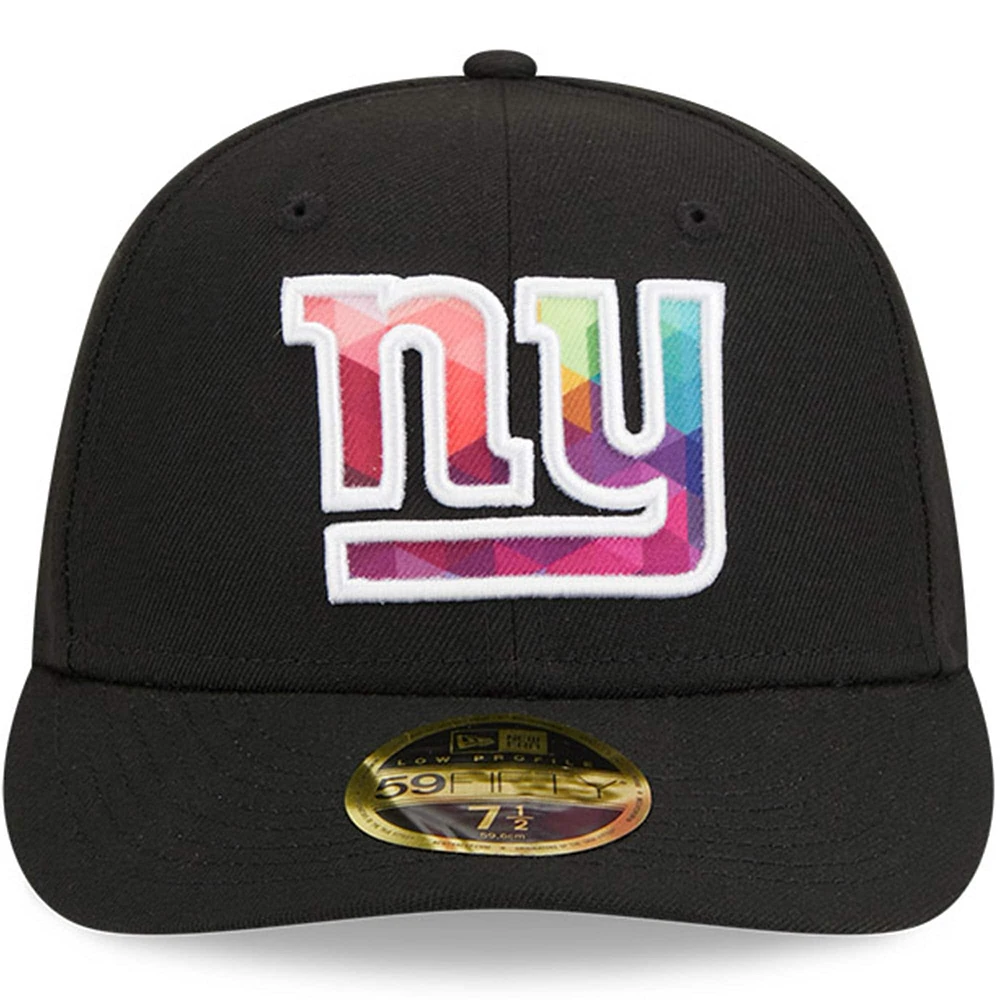 Men's New Era  Black York Giants 2023 NFL Crucial Catch Low Profile 59FIFTY Fitted Hat