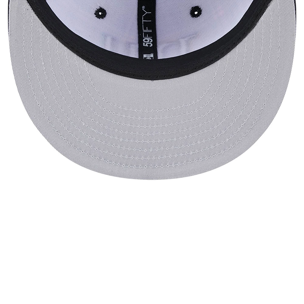 Men's New Era Black York Giants 2024 NFL Crucial Catch Plaid 59FIFTY Fitted Hat
