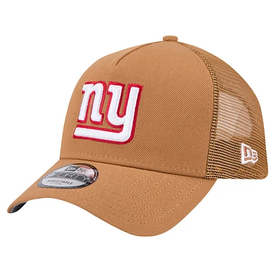 Casquette ajustable 9FORTY A-Frame Trucker New York Giants Color Pack New Era pour hommes, marron