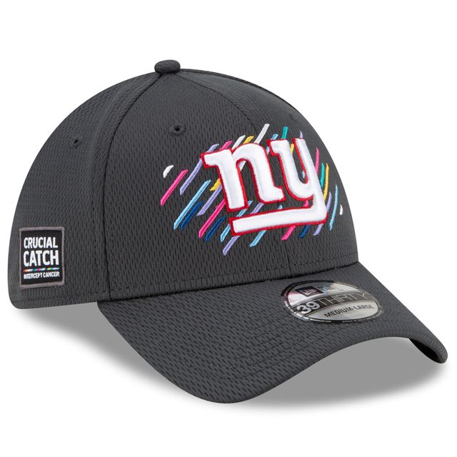 Casquette New Era Charcoal York Giants 2021 NFL Crucial Catch pour homme - 39THIRTY Flex