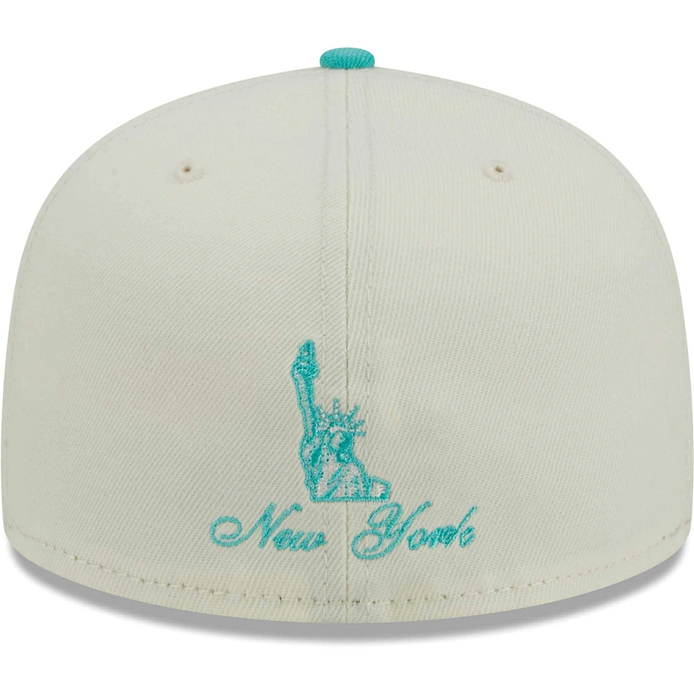 Men's New Era Cream/Mint York Giants City Icon 59FIFTY Fitted Hat