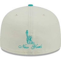 Men's New Era Cream/Mint York Giants City Icon 59FIFTY Fitted Hat